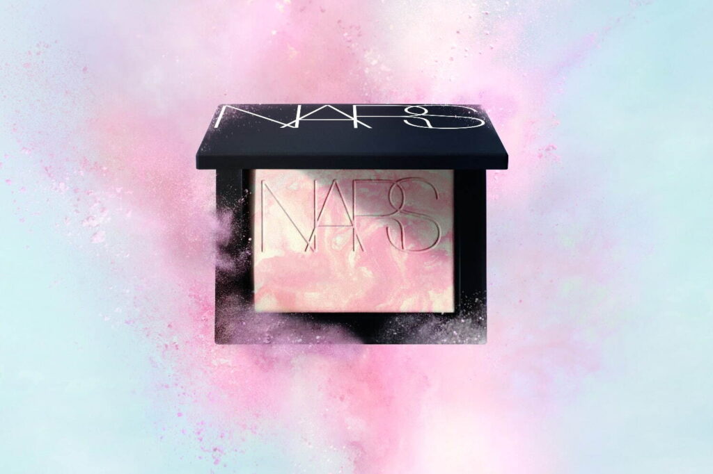 NARS「マーブル模様」の限定リフ粉、パール煌めくパステルピンクでふんわり血色感UP